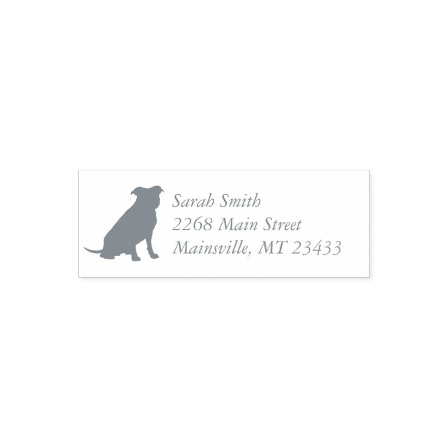 Pit Bull Dog Baby Shower Gender Neutral Self-inking Stamp (Design)