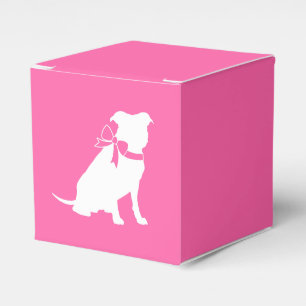 Pit Bull Dog Baby Shower Pink Girl Pitbull Favour Box