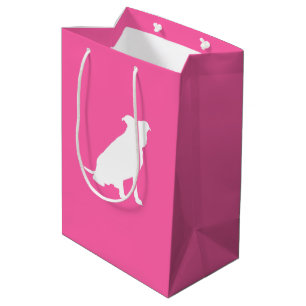 Pit Bull Dog Baby Shower Pink Girl Pitbull Medium Gift Bag