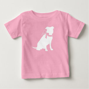 Pit Bull Dog Baby Shower Pink Girl Pitbull T-Shirt