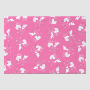 Pit Bull Dog Baby Shower Pink Girl Pitbull Tissue Paper