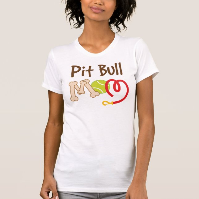 Pit Bull Dog Breed Mum Gift T-Shirt (Front)