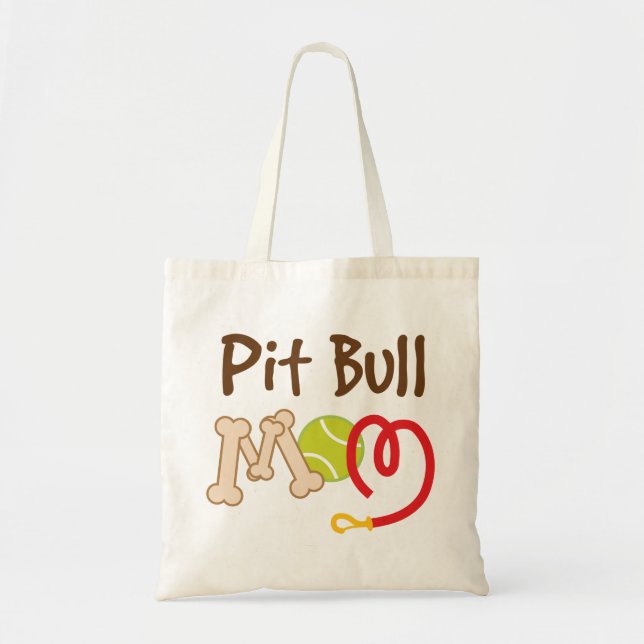 Pit Bull Dog Breed Mum Gift Tote Bag (Front)