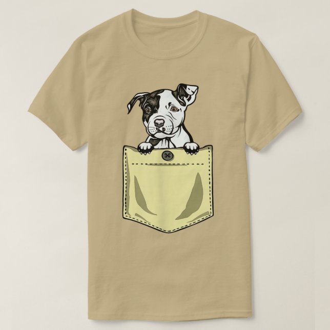 Pit Bull Dog In The Pocket Puppy Pitbull T-Shirt (Design Front)
