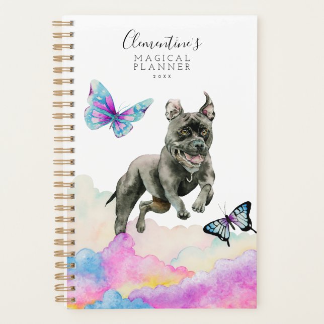 Pit Bull Dog Magical Planner (Front)