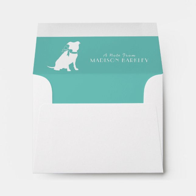 Pit Bull Dog Puppy Pitbull Envelope (Back (Bottom))