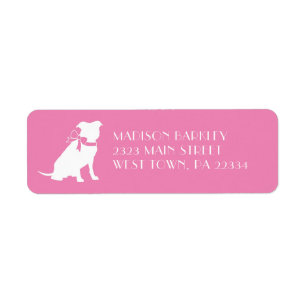Pit Bull Dog Puppy Pitbull Label