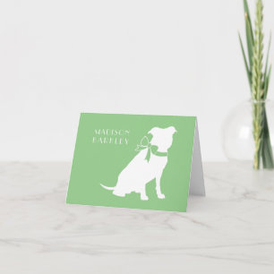 Pit Bull Dog Puppy Pitbull Note Card