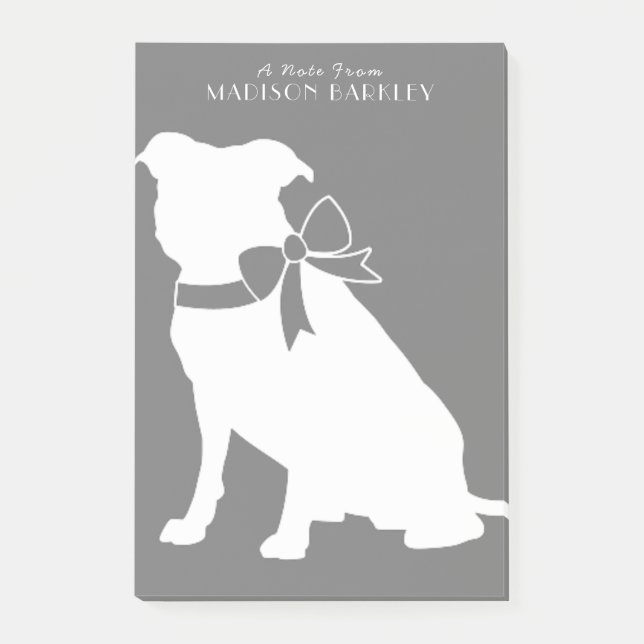 Pit Bull Dog Puppy Pitbull Post-it Notes (Front)
