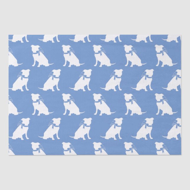 Pit Bull Dog Puppy Pitbull Tissue Paper (Front)
