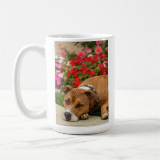 Pit Bull Flower Mug