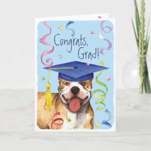 Pit Bull Graduate Card
