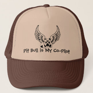 Pit Bull is My Co-Pilot - Trucker Style Ball Cap