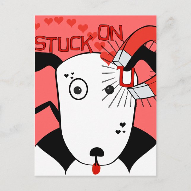 Pit Bull Love  Petey the Bull Terrier... Postcard (Front)