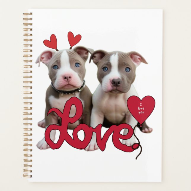 Pit bull love planner (Front)