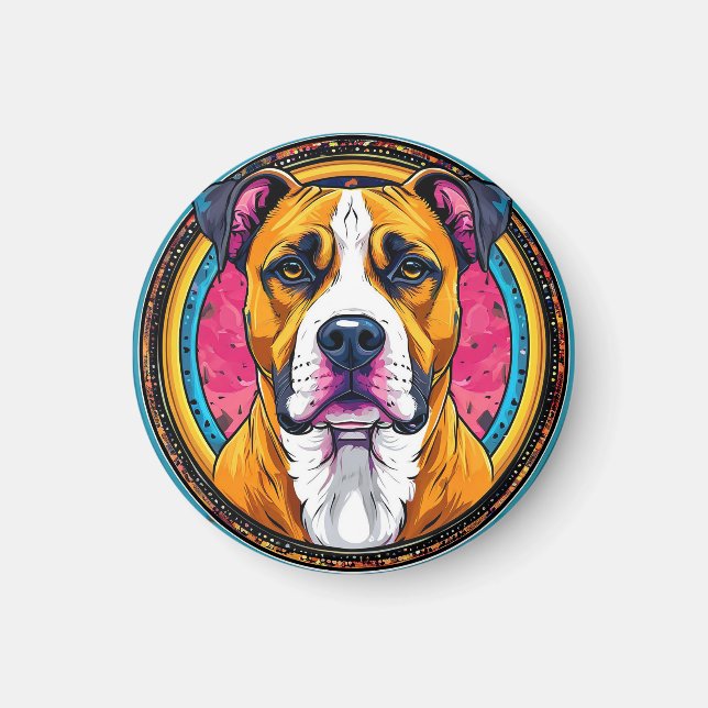 Pit Bull Lover Gift Magnet (Front)