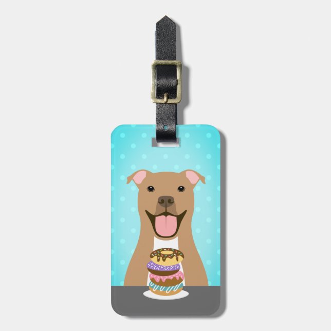 Pit Bull Luggage Tags (Front Vertical)