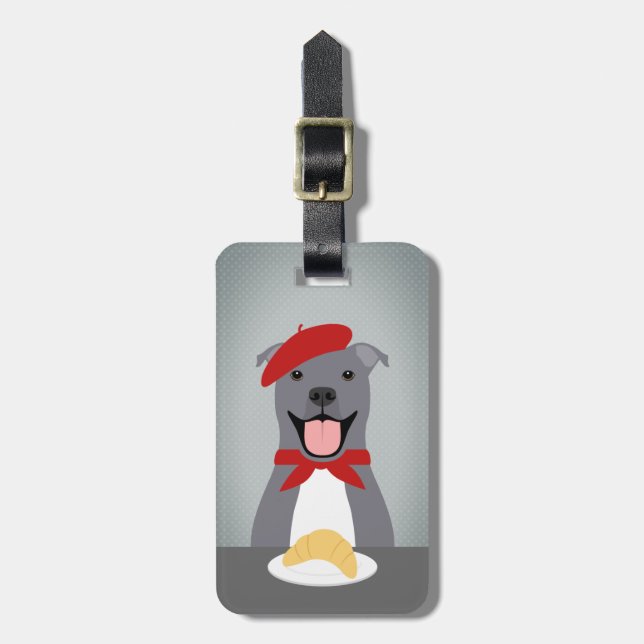 Pit Bull Luggage Tags (Front Vertical)