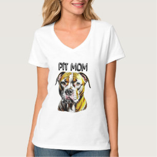 Pit Bull Mum   Dog Lover's  T-Shirt