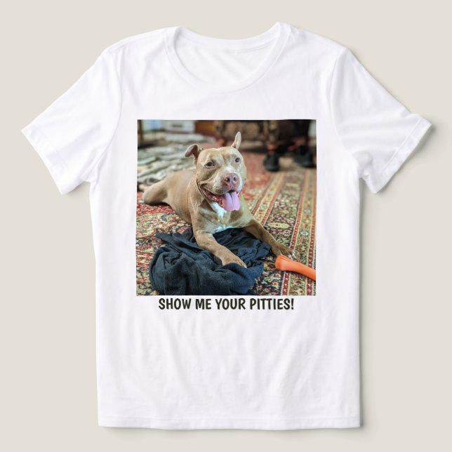 Pit Bull Mum Funny  Tri-Blend Shirt (Design Front)