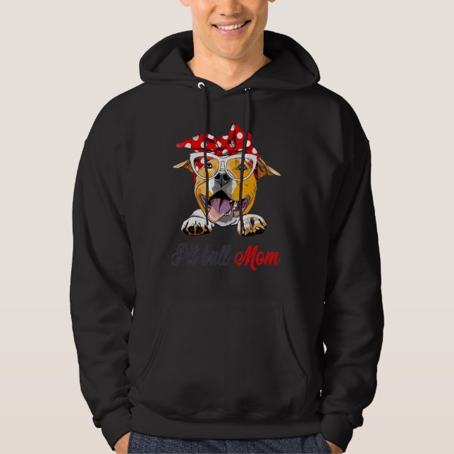 Pit Bull Mum    Hoodie (Front)