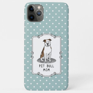 Pit Bull Mum (lt brindle white 3) Dog Mum Case-Mate iPhone Case