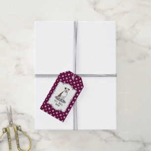 Pit Bull Mum (lt brindle white 3) Dog Mum Gift Tags