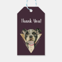 Pit Bull Puppy Dog Gold Thank You