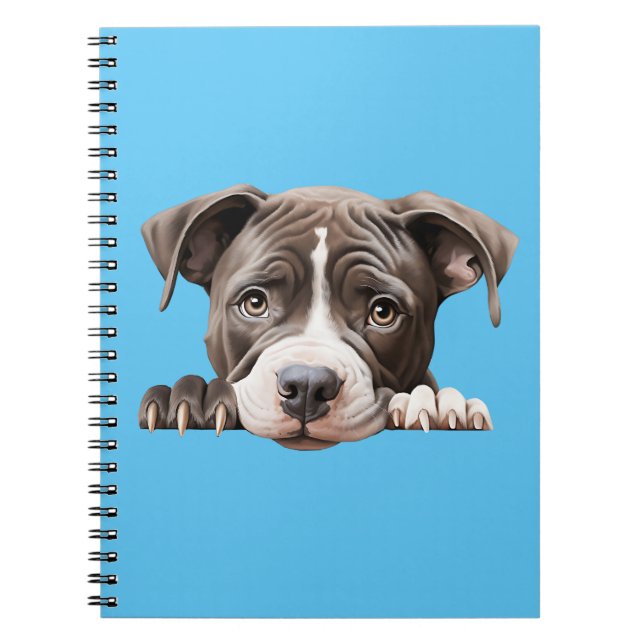 Pit Bull Puppy Notebook (Front)