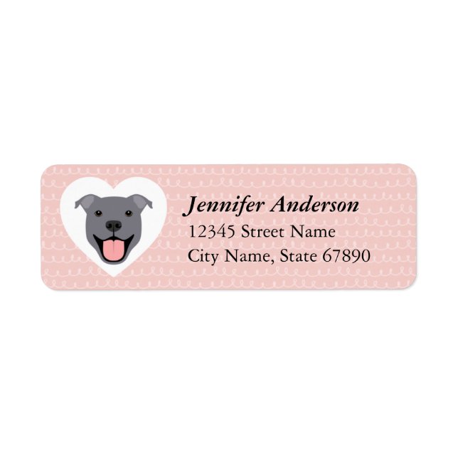 Pit Bull Return Address Labels (Front)