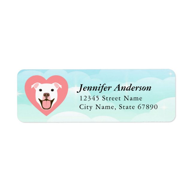 Pit Bull Return Address Labels (Front)