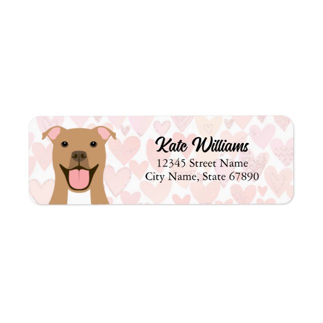 Pit Bull Return Address Labels (Front)