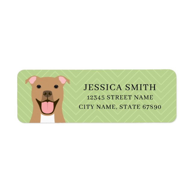 Pit Bull Return Address Labels (Front)