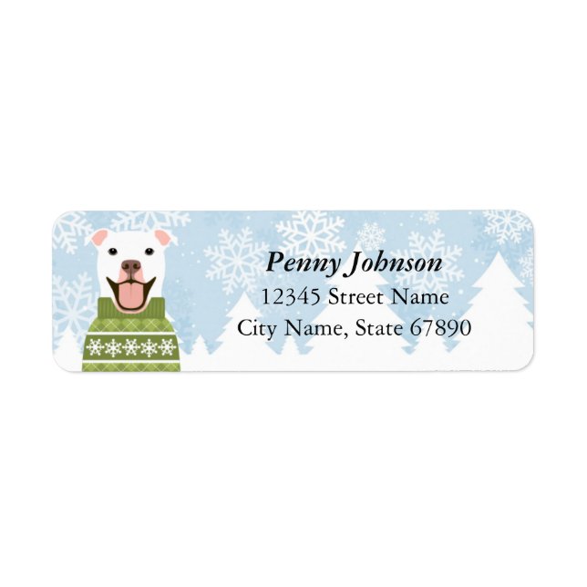 Pit Bull Return Address Labels (Front)