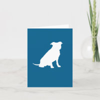 Pit Bull Silhouette Baby Shower Puppy Dog
