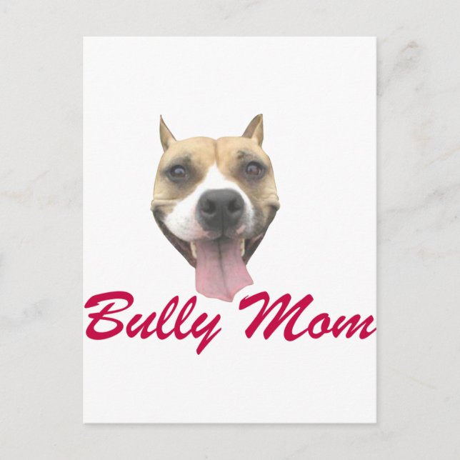 Pit Bull Smile Bully Mum Postcard (Front)