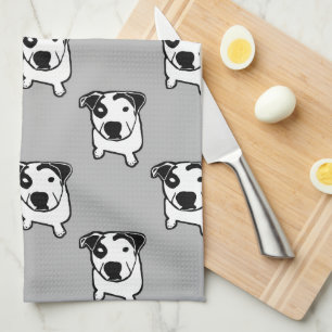 Pit Bull T-Bone Graphic Tea Towel