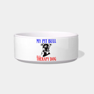 PIT BULL THERAPY DOG BOWL