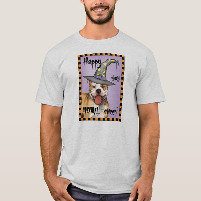 Pit Bull Witch T-Shirt (Front)