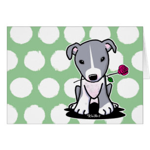 Pit Bull With Flower