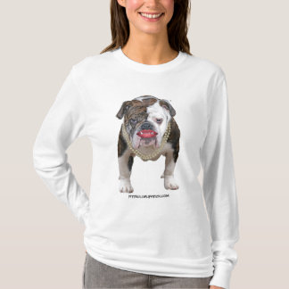 Pit Bull with Lipstick and Pearls T-Shirt