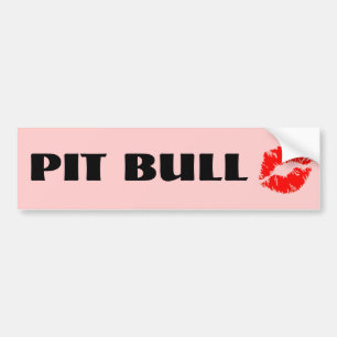 Pit Bull with Lipstick - THE ORIGINAL Bumper Sticker