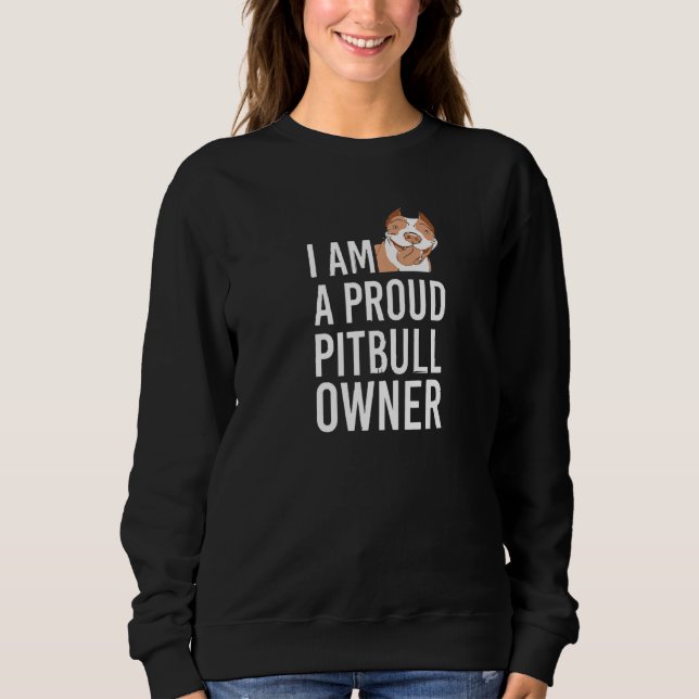 Pit Bull Women Pitbull  Cute Dog Sweatshirt (Front)