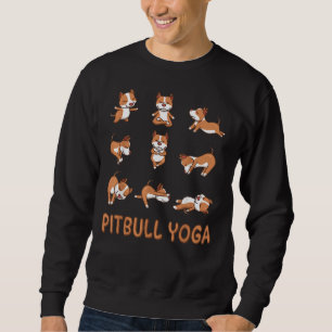 Pit Bull Yoga Pitbull Yoga Pose Meditation Sweatshirt