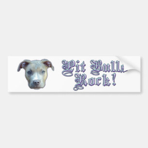 Pit Bulls Rock! Bumpersticker Bumper Sticker