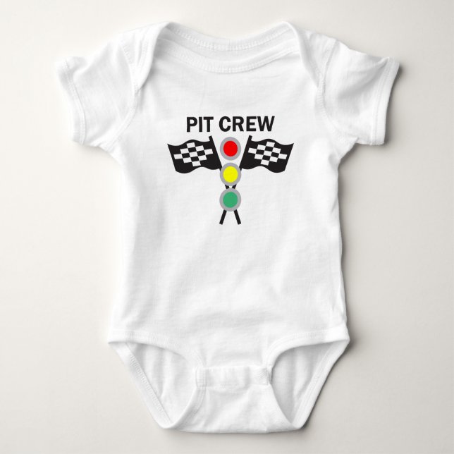 Pit Crew Baby Bodysuit (Front)