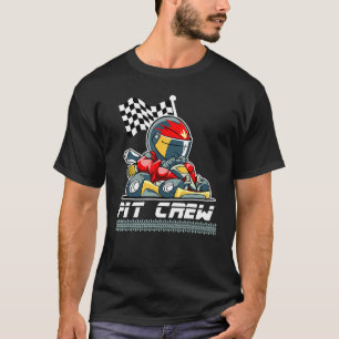 Pit Crew For Race Car Parties With Helmet Speed Up T-Shirt
