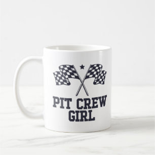 Pit Crew Girl Racing Enthusiast Racer Birthday Coffee Mug