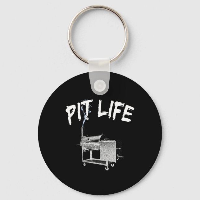 Pit Life Bbq Pitmaster Lifestyle  Key Ring (Front)