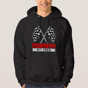 Pit Mom Crew Funny Mommy Racing Race Car Costume W Hoodie